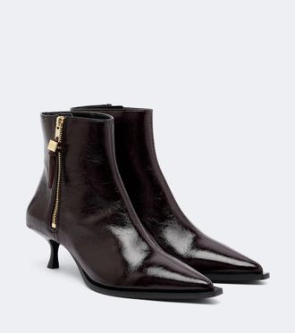 Ganni Ana textured ankle boots