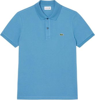 Lacoste Polo Slim Fit in Petit Piqu&eacute; - Heren - Polos - Blauw - M - Leer - Tops