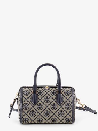 Tory Burch Borsa a tracolla T Monogram Petite Barrel in tessuto jacquard - TORY BURCH - gender_Woman