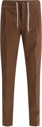Pantaloni Torino Chino con coulisse - Marrone