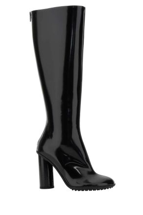 Bottega Veneta Womens Black Leather Atomic Boots Stivali