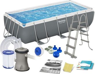 Bestway Piscina De Jard&iacute;n Con Estructura De 404 X 201 X 100 Cm 11 En 1 Bestway 56441