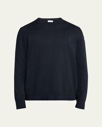 Moncler Mens Logo Crewneck Sweater