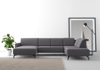 Sit&more Wohnlandschaft »Bailando U-Form« wahlweise mit Kopfteilverstellung und Vorziehsitz, motorisch