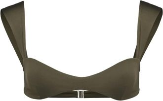 Magda Butrym Top bikini Retro imbottito - Verde