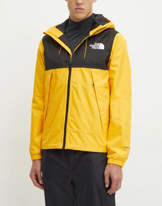 The North Face Mens Mountain Windbreaker Jacket Yellow Clothing > Coats &