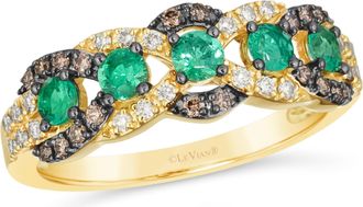 Le Vian Costa Smeralda Emeralds Ring set in 14K Honey Gold