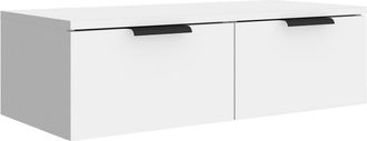 vidaXL Vidaxl - Armario De Pared Madera De Ingenier&iacute;a Blanco 68x30x20 Cm