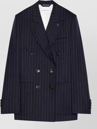 Givenchy wool pinstripe double-breasted blazer