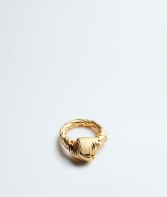 Bottega Veneta Anello Knot - Giallo - Donna - 11