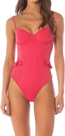 Maaji Bree Cheeky Cut Underwire One Piece In Cherry Crush