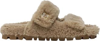 Miu Miu Dames, Schoenen, Beige, Maat: 40 EU Leer