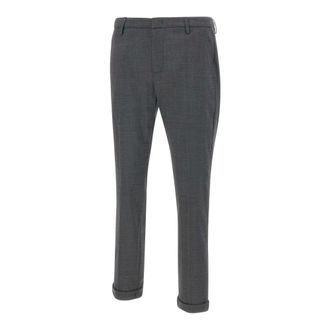 Dondup Slim-fit Trousers, male, Gray, Size: W31 Gaubert Trousers