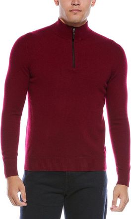 Quinn Cashmere 1/4-Zip Mock Neck Sweater