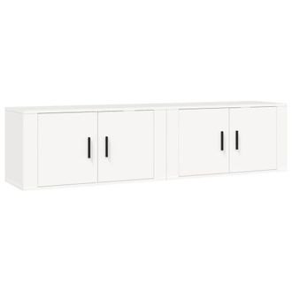 Berkfield Home Wall-mounted TV Cabinets 2 pcs White 80x34.5x40 cm