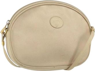 Gucci Pre-owned Vintage Cross Body Bag - Dames - Vintage Schoudertas - Beige - ONE Size - Leer - Vintage