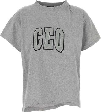 Balenciaga Grey cotton oversize t-shirt