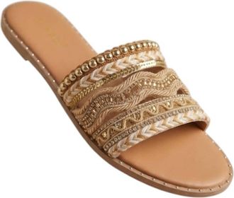 Bambooa Womens Day Out Slides In Bronze