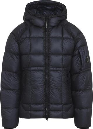 C.P. Company Blauwe Hoodiejas voor Mannen Aw 25 - Heren - Gewatteerde jassen - Blauw - 2XL - Jassen