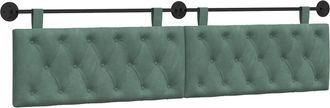 vidaXL Cabecero Colgante Verde Mar Terciopelo Vidaxl