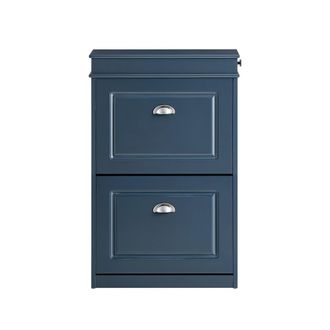 SoBuy Zapatero Con 2 Puertas Organizador Para Zapatos Azul 55 X 24 X 83 Cm Fsr78-b Sobuy Es