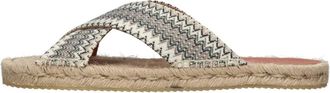 Missoni Zig Zag Stof Mules - Heren - Sandalen - Veelkleurig - 45 EU - Katoen - Schoenen