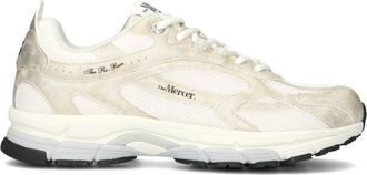 Mercer Amsterdam Metallic Re-run Dames Sneakers Wit - Dames - Sneakers - Wit - 40 EU - Schoenen