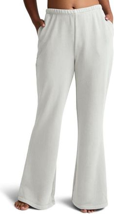 Beyond Yoga Fade Out Flare Leg Sweatpants in Washed Vintage White at Nordstrom, Size X-Large