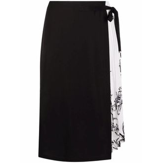 Ferragamo Pleated Silk Skirt
