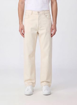 Ami Jeans straight in denim a vita media con gamba dritta