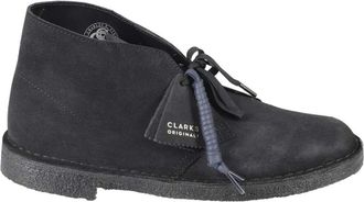 Clarks Stijlvolle Desert Boots voor Heren - Heren - Veterlaarzen - Blauw - 41 1/2 EU - Leer - Schoenen