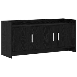 vidaXL Mueble De Tv 102 X 33 X 47 Cm Roble Negro Madera De Ingenier&iacute;a Vidaxl