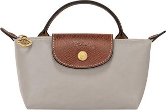 Longchamp Le Pliage Cosmetics Case in Pebble at Nordstrom