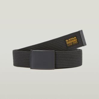 G-Star Koppelg&uuml;rtel G-STAR Webbing Belt, Herren, schwarz metal, asfalt, Web, Kunstfaser, unifarben, G&uuml;rtel Koppelg&uuml;rtel, mit Webband