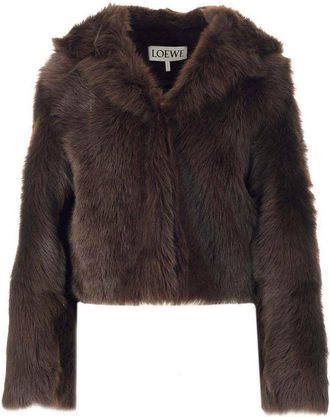 Loewe Shearling Hooded Jacket