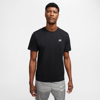 Nike Mens Nike Sportswear Club T-Shirt in Black | AR4997-014