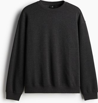 H&M Sweatshirt in Loose Fit - Schwarz