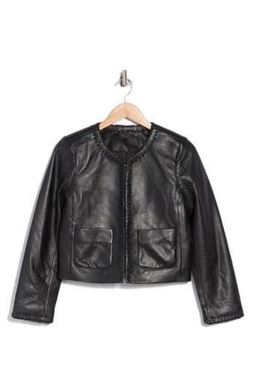 Rag & Bone Chloe Leather Jacket in Black at Nordstrom Rack, Size 12