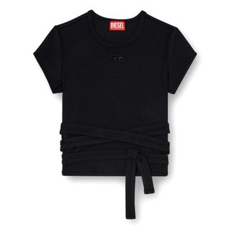 Diesel T-Shirts, female, Black, Size: M T-Bunny-Tail-S1