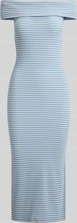 Lauren Ralph Lauren Figurbetontes Freizeitkleid aus Baumwoll-Mix in Hellblau, Gr&ouml;&szlig;e XL
