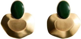 Mango Resin Stud Earrings in Gold at Nordstrom