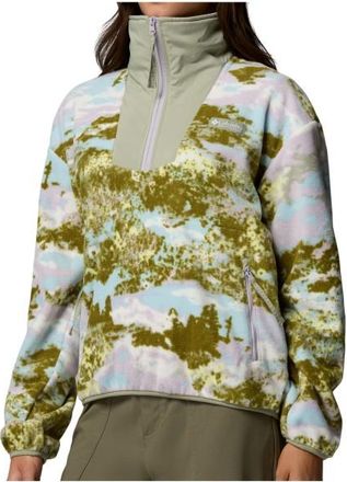 Columbia Sequoia Grove Printed Half Zip Fleecepullover f&uuml;r Damen | oliv