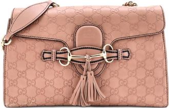 Gucci Emily Chain Flap Bag Guccissima Leather Medium shoulder bag - Beige