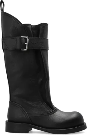 Iro Riff Leather Biker Boots - female - IRO - High Boots - Black - 7 UK - Shoes