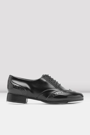 Bloch BLOCH Ladies Charleston Tap Shoes, Black Synthetic Leather