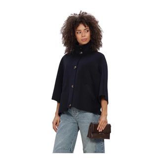 Ibana Ciska Cape - - Jackets - Donna - Blu - S
