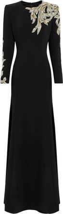 Jenny Packham Abito da sera Honor con decorazione - Nero