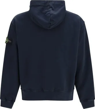 Stone Island Cotton Hoodie - Navy
