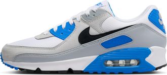 Nike Nike Mens Air Max 90 Trainers, White Black Photo Blue Pure Platinum, 7.5 UK