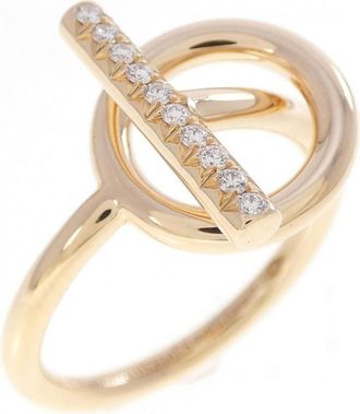 Herm&egrave;s Pink Gold Pink Gold (18K) Band Ring (Pre-Owned)